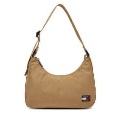 Torebka Tommy Jeans. Brązowe torebki klasyczne Tommy Jeans, bez wzorów, z jeansu, bez dodatków. Za 159.99 zł.