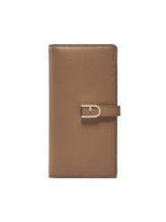 Furla Duży Portfel Damski Flow Continental Bifold WP00402-BX2045-1257S-1007 Beżowy. Brązowe portfele Furla, bez wzorów, ze skóry. Za 899.99 zł.