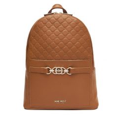 Plecak Nine West. Brązowe plecaki Nine West, bez wzorów. Za 249.99 zł.
