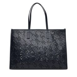 Torebka Tommy Hilfiger. Niebieskie shopper TOMMY HILFIGER, bez wzorów, bez dodatków. Za 799.99 zł.