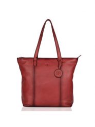 Bellicci Skórzana torebka "Kayden" w kolorze czerwonym - 35 x 44 x 12 cm rozmiar: onesize. Czerwone torby na ramię Bellicci, bez wzorów, z materiału, na ramię, bez dodatków. Za 298.95 zł.