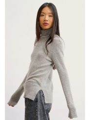 AUTHENTIC CASHMERE Kaszmirowy golf "Fornet" w kolorze szarym rozmiar: S. Szare golfy AUTHENTIC CASHMERE, s, bez wzorów, z kaszmiru, bez ramiączek. Za 391.99 zł.