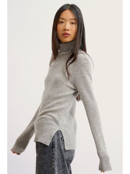 AUTHENTIC CASHMERE Kaszmirowy golf "Fornet" w kolorze szarym rozmiar: S. Szare golfy AUTHENTIC CASHMERE, s, bez wzorów, z kaszmiru, bez ramiączek. Za 391.99 zł.