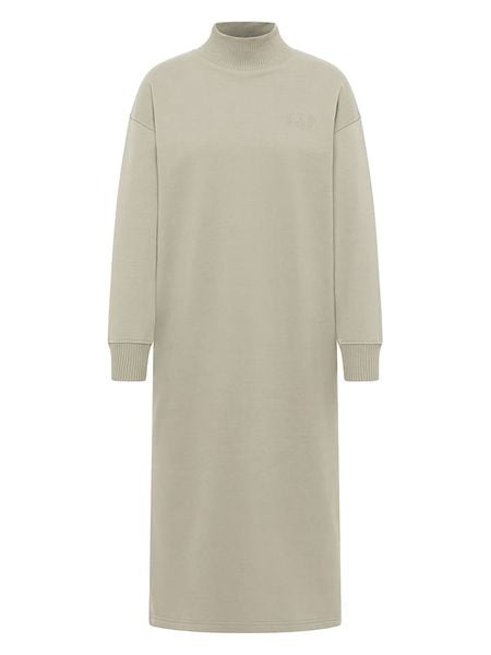 ELBSAND Sukienka dresowa "Roomi" w kolorze beżowym rozmiar: XS. Brązowe sukienki ELBSAND, xs, bez wzorów, z bawełny, bez kołnierzyka, bez ramiączek, maxi. Za 143.56 zł.