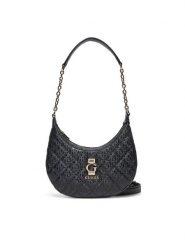 Guess Torebka HWGG95 22010 Czarny. Czarne listonoszki Guess, z aplikacjami, ze skóry, bez dodatków. Za 299.99 zł.