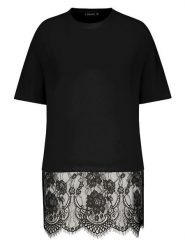 Sublevel Koszulka w kolorze czarnym rozmiar: L/XL. Czarne bluzki Sublevel, l, bez wzorów, z koronki, bez kołnierzyka, bez ramiączek. Za 82.99 zł.