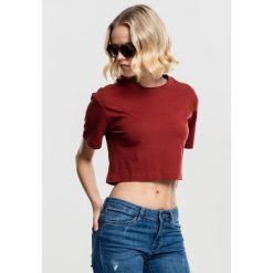 Koszulka damska Urban Classic short Oversized. Czerwone bluzki Urban Classics, bez wzorów, bez kołnierzyka, bez ramiączek. W wyprzedaży za 39.00 zł.