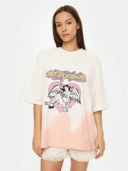 One Teaspoon T-Shirt Angel 26821 Écru Relaxed Fit. T-shirty One Teaspoon, m, bez wzorów, z bawełny, bez kołnierzyka, bez ramiączek. Za 249.99 zł.