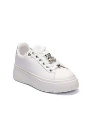 Foreverfolie Sneakersy w kolorze białym rozmiar: 36. Białe trampki Foreverfolie, bez wzorów, bez zapięcia. Za 79.21 zł.