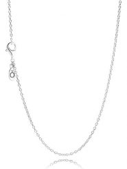 Pandora Srebrny naszyjnik rozmiar: 45. Szare naszyjniki Pandora, srebrne. Za 130.81 zł.