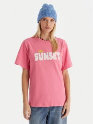 Roxy T-Shirt Sunnyoversize Easy ERJZT06033 Różowy Oversize. Czerwone t-shirty Roxy, xs, bez wzorów, z bawełny, bez kołnierzyka, bez ramiączek. Za 139.99 zł.