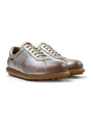 Camper Skórzane sneakersy "Pelotas Ariel" w kolorze srebrnym rozmiar: 41. Szare trampki Camper, bez wzorów, bez zapięcia. Za 375.90 zł.