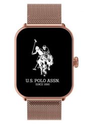U.S. Polo Assn. Smartwatch w kolorze różowozłotym rozmiar: onesize. Czerwone, cyfrowe zegarki U.S. Polo Assn., metalowe. Za 339.99 zł.