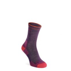 Skarpety damskie Darn Tough Hiker Micro Crew Midweight with Cushion. Fioletowe skarpety DARN TOUGH, bez wzorów. Za 172.99 zł.