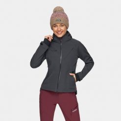 Kurtka softshell trekkingowa damska Alpinus Minthi. Szare kurtki sportowe Alpinus, xl, bez wzorów, z softshellu, bez kaptura, trekkingowe. Za 399.00 zł.