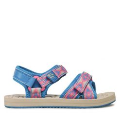 Sandały Jack Wolfskin. Czerwone sandały Jack Wolfskin, bez wzorów, sportowe, bez obcasa, bez zapięcia. Za 149.99 zł.