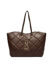 Steve Madden Torebka Bvuse 13001830 Brązowy ciemny. Brązowe shopper Steve Madden, bez wzorów, ze skóry, bez dodatków. Za 559.99 zł.