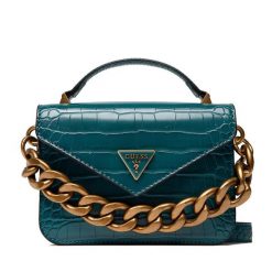 Torebka Guess. Niebieskie torebki klasyczne Guess, z aplikacjami, bez dodatków. Za 579.99 zł.