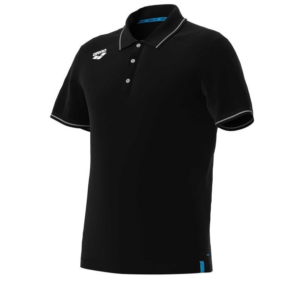 Koszulka polo Arena Team Polo shirt Solid Cotton. Czarne bluzki Arena, xs, bez wzorów, z bawełny, bez kołnierzyka, bez ramiączek. Za 239.00 zł.