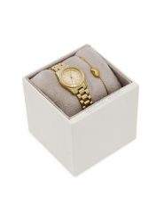 Michael Kors Zestaw zegarek i bransoletka Lexington Set MK4992SET Złoty. Żółte, analogowe zegarki Michael Kors, ze stali. Za 1,479.00 zł.