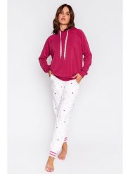PJ Salvage Bluza w kolorze różowym rozmiar: L. Różowe bluzy PJ Salvage, l, bez wzorów, z kapturem. Za 114.44 zł.