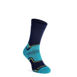 Skarpety trekkingowe Bridgedale Hike MW Merino Perfo Boot Pattern. Niebieskie skarpety Bridgedale, bez wzorów, z elastanu. Za 72.99 zł.