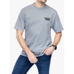 Koszulka bawełniana Gramicci Outdoor Specialist Tee. Szare koszulki sportowe GRAMICCI, bez wzorów, z bawełny, bez ramiączek, outdoorowe. Za 177.99 zł.