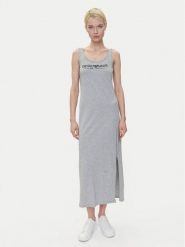 Emporio Armani Underwear Sukienka codzienna EW000494 AF10881 O8002 Szary Regular Fit. Szare sukienki Emporio Armani Underwear, na co dzień, s, bez wzorów, z bawełny, bez kołnierzyka, bez ramiączek, proste. Za 229.99 zł.