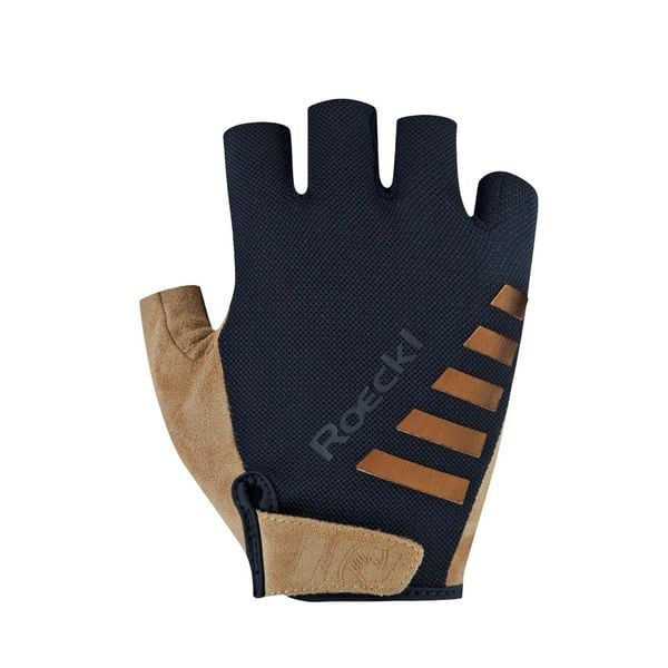 Krótkie rękawice Roeckl Igura. Brązowe rękawiczki Roeckl, bez wzorów, sportowe. Za 189.50 zł.
