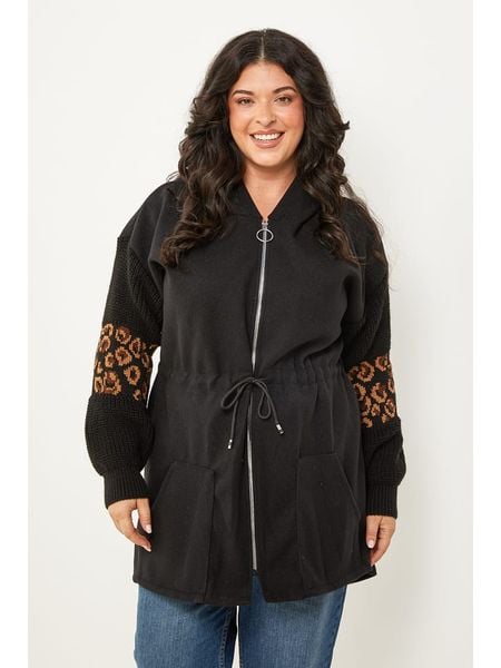 Curvy Lady Parka w kolorze czarnym rozmiar: 48/50. Czarne parki Curvy Lady, klasyczne, bez kaptura. Za 104.95 zł.