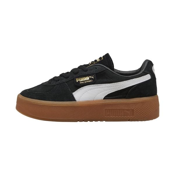 Buty PUMA YELLOW PALERMO ELEVATA Czarny. Czarne trekkingi Puma, z materiału, do biegania. Za 302.50 zł.