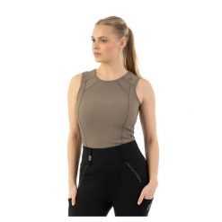 Damski tank top ANKY ATC261302. Brązowe topy ANKY, bez wzorów, bez kołnierzyka, bez ramiączek. Za 283.50 zł.