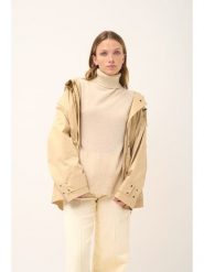 Just Cashmere Kaszmirowy golf "Lexie" w kolorze beżowym rozmiar: XXL. Brązowe golfy Just Cashmere, xxl, bez wzorów, z kaszmiru, bez ramiączek. Za 413.99 zł.