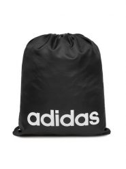 Adidas Worek Linear Gym Sack JE8342 Czarny. Czarne torebki klasyczne Adidas, bez wzorów, z materiału, bez dodatków. Za 49.99 zł.