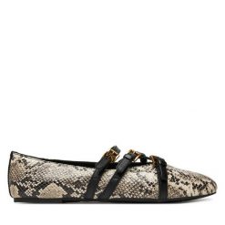 Baleriny MICHAEL Michael Kors. Brązowe baleriny MICHAEL Michael Kors, bez wzorów, bez obcasa. Za 779.99 zł.