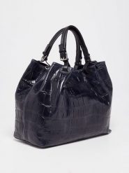Abaco Skórzana torebka "Livia" w kolorze czarnym - 39,5 x 19 x 32,5 cm rozmiar: onesize. Czarne torby na ramię Abaco, bez wzorów, z materiału, przez ramię, bez dodatków. Za 392.76 zł.