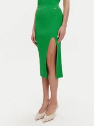 Silvian Heach Spódnica midi GPP25210LO Zielony Regular Fit. Zielone spódnice Silvian Heach, l, bez wzorów, z syntetyku, midi. Za 149.99 zł.