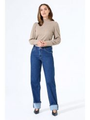 Garcia Bluzka w kolorze szarobrązowym rozmiar: M. Szare bluzki Garcia, m, bez wzorów, z koronki, bez kołnierzyka, bez ramiączek. Za 113.36 zł.