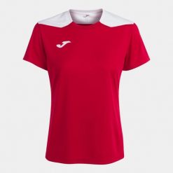 Koszulka do piłki nożnej damska Joma Championship VI. Białe bluzki Joma, xl, bez wzorów, sportowe, bez kołnierzyka, bez ramiączek. W wyprzedaży za 70.50 zł.