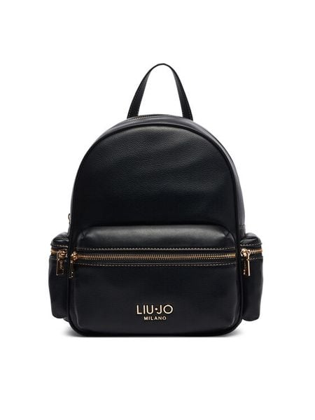 Liu Jo Plecak AF6136 E1120 Czarny. Czarne plecaki Liu Jo, bez wzorów, ze skóry. Za 599.99 zł.