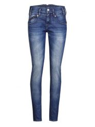 Herrlicher Dżinsy - Skinny fit - w kolorze niebieskim rozmiar: W24. Niebieskie jeansy Herrlicher, z aplikacjami. Za 162.49 zł.