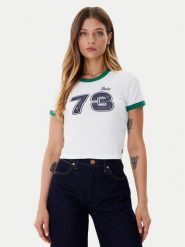 Levi's® T-Shirt Graphic Ringer A3523-0142 Biały Slim Fit. Białe t-shirty s, bez wzorów, z bawełny, bez kołnierzyka, bez ramiączek. Za 139.99 zł.