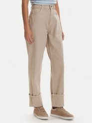 ONLY Jeansy Everly 15364368 Beżowy Straight Fit. Brązowe jeansy Only, s, bez wzorów. Za 229.99 zł.