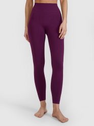 4F Legginsy funkcyjne w kolorze fioletowym rozmiar: XS/S. Różowe legginsy 4f, s, bez wzorów, z materiału, długie. Za 52.95 zł.