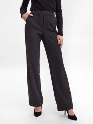 Vero Moda Spodnie "Maya" w kolorze czarnym rozmiar: M/L34. Czarne spodnie materiałowe Vero Moda, na co dzień, l, bez wzorów, z materiału, z podwyższonym stanem. Za 149.95 zł.