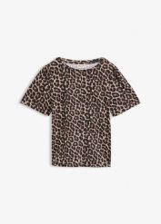 T-shirt z czystej bawełny organicznej. Czarne t-shirty bonprix, bez wzorów, z bawełny, bez kołnierzyka, bez ramiączek. Za 49.99 zł.