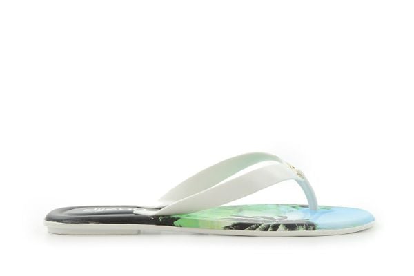 Japonki Dijean 261 984 Whit Palm Trees, Biały, Guma - 36. Białe klapki Dijean, bez wzorów, z gumy, bez obcasa. W wyprzedaży za 19.00 zł.