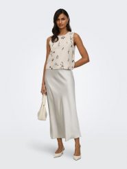 ONLY Spódnica w kolorze jasnoszarym rozmiar: XS. Szare spódnice Only, na co dzień, xs, bez wzorów, maxi, proste. Za 86.99 zł.