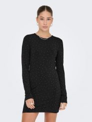 ONLY Sukienka w kolorze czarnym rozmiar: XL. Czarne sukienki Only, xl, bez wzorów, bez kołnierzyka, bez ramiączek, mini. Za 78.66 zł.