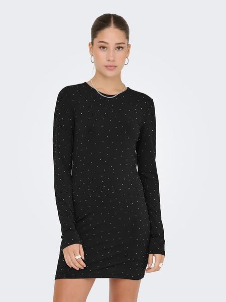 ONLY Sukienka w kolorze czarnym rozmiar: XL. Czarne sukienki Only, xl, bez wzorów, bez kołnierzyka, bez ramiączek, mini. Za 78.66 zł.